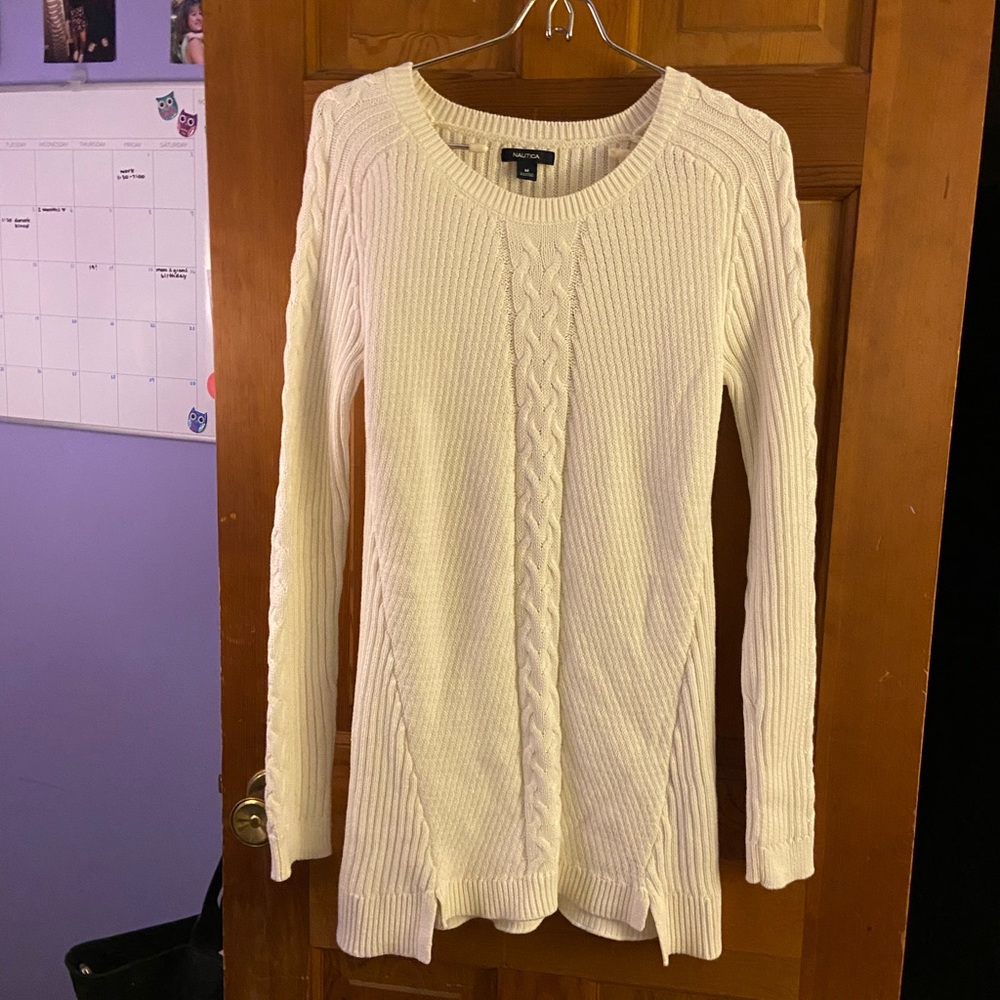 Long White Sweater